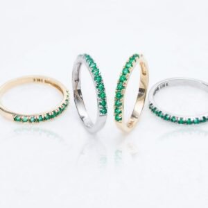 Anillo en oro 18k y Esmeralda Colombiana AN53