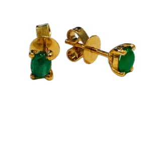 Aretes en Oro 18k y Esmeralda Colombiana AR52