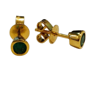 Aretes en Oro 18k y Esmeralda Colombiana AR55