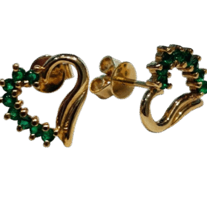 Aretes en Oro 18k con Esmeralda Certificada AR67