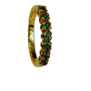 Anillo en Oro  18k con Esmeraldas AN012