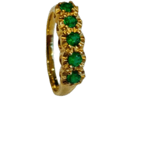 Anillo en Oro 18k con Esmeraldas AN016