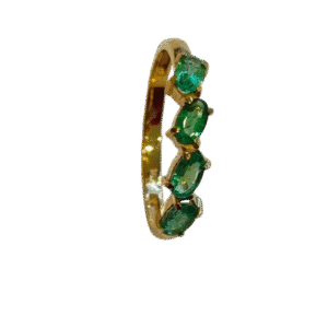 Anillo en Oro 18k con Esmeraldas AN020