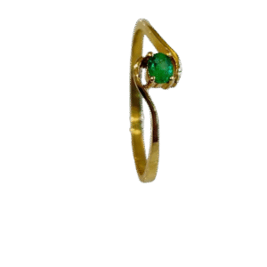 Anillo en Oro 18k con Esmeralda AN037
