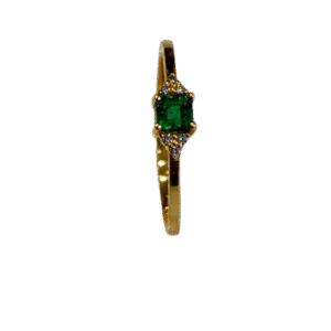 Anillo en Oro 18k con Esmeralda AN050